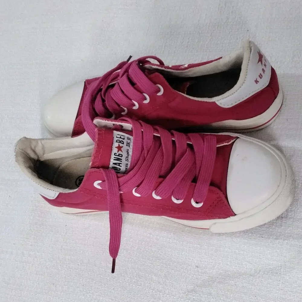 kuan bei Women Sneakers Canvas Size 7.5 Fushia Size 38 Europe - Picture 7 of 16